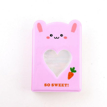 64 Pockets 3 Inches Photo Album Card Holder Receipt Storage Hollow Love Heart Photo Holder Business Card Bag Kpop Photocard Holder Book Polaroid Book Album Gifts For Valentines Day