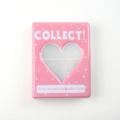 64 Pockets 3 Inches Photo Album Card Holder Receipt Storage Hollow Love Heart Photo Holder Business Card Bag Kpop Photocard Holder Book Polaroid Book Album Gifts For Valentines Day