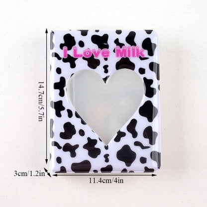 64 Pockets 3 Inches Photo Album Card Holder Receipt Storage Hollow Love Heart Photo Holder Business Card Bag Kpop Photocard Holder Book Polaroid Book Album Gifts For Valentines Day