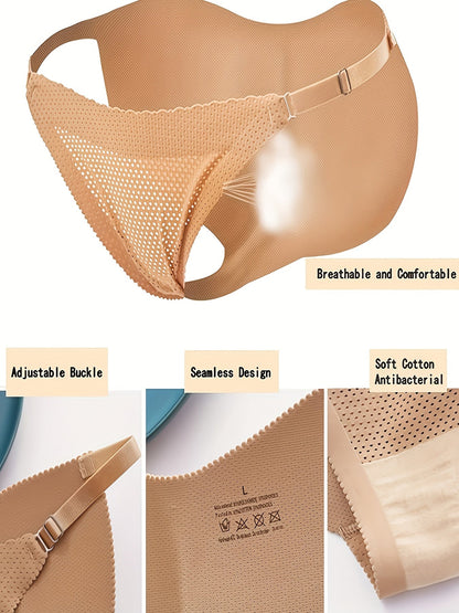 Invisible Boost Fake Butt Lifting Bikini Panties for Women – Ultra-Thin Breathable and Seamless Women's Lingerie for Natural Enhancement and All-Day Comfort