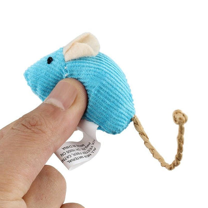 6pcs/lot Mix Pet Toy Catnip Mice Cats Toys Fun Plush Mouse Cat Toy For Kitten Skitter Critters Cat Toy Value Pack