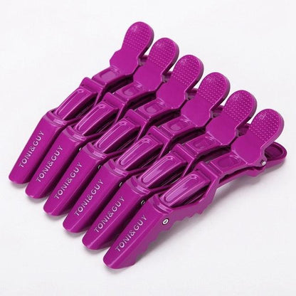6pcs/lot Plastic Hair Clip Hairdressing Clamps Claw Section Alligator Clips Barber For Salon Styling Hair Accessories Easy To Carry And Use Hair Styling Tools For Women