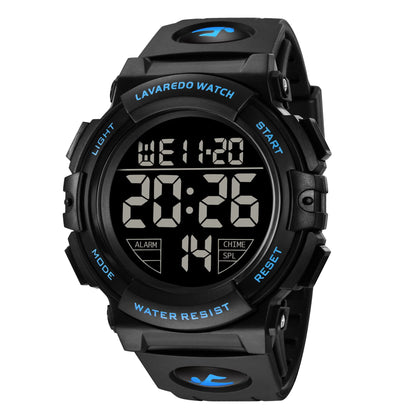 L LAVAREDO Mens Digital Watch Sports Military Watches Waterproof Outdoor Chronograph Wrist Watches for Men with LED Back Ligh/Alarm/Date