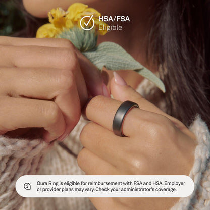 Oura Ring 5 - Silver - Size 8 - World’s Smallest Smart Ring - Sleep, Activity, Women’s Health, AI Advisor, 1 Week of Battery Life, Size Before You Buy, Android & iOS Compatible