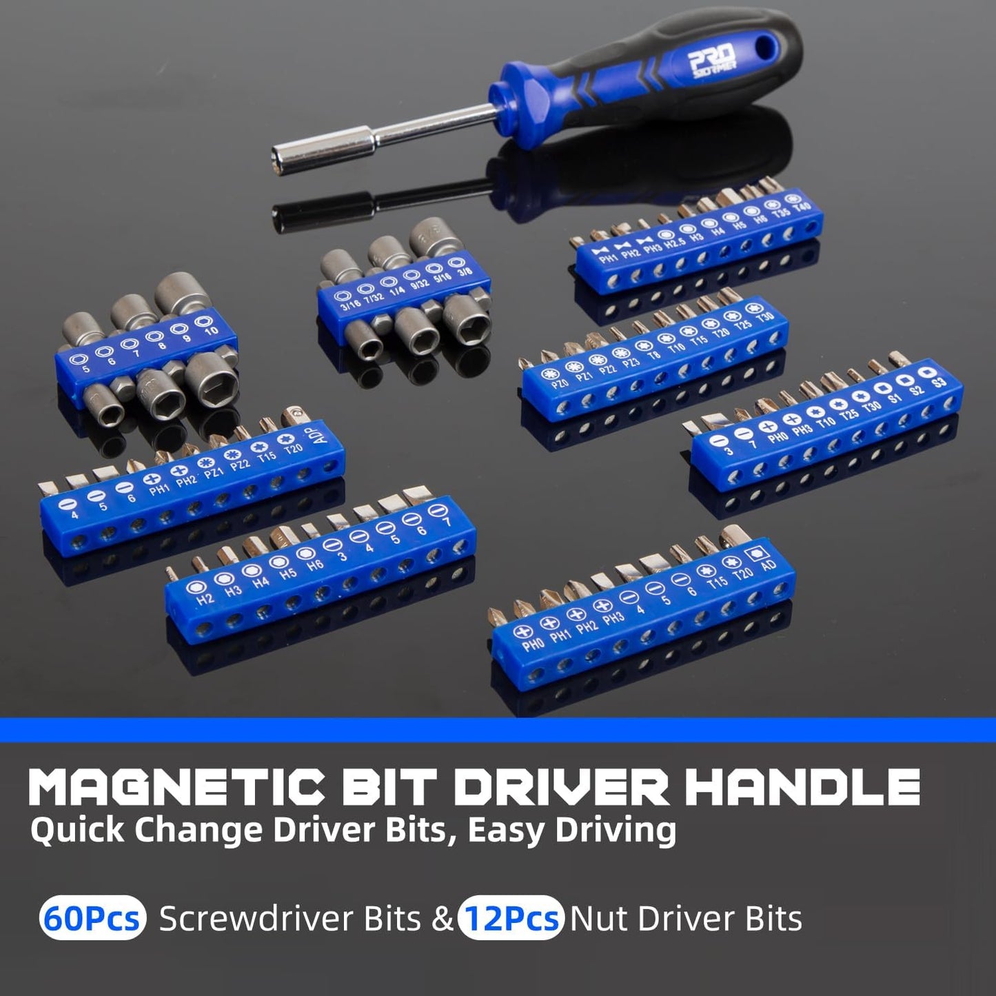 Prostormer Mechanic Tool Set, 240-Pieces Universal Household Auto Repair Tool Kit with Heavy Duty Aluminium Tool Box