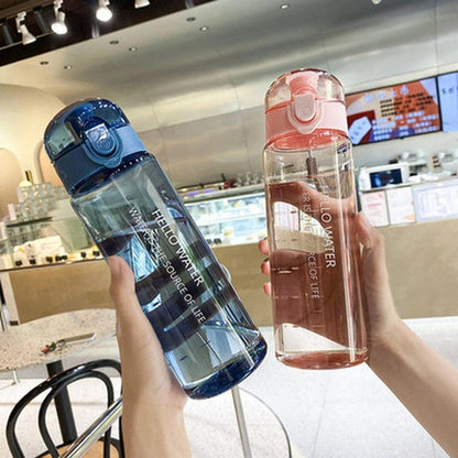 780ml Bottle For Drink Plastic Leak Proof Sports Bottles Shaker Water Bottle Drinkware BPA Free Sports Water Bottle Outdoor Water Bottle with Straw Plastic Portable Water Bottle Camping Bike Bottle Kitchen Tools Drink Water