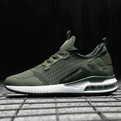 Womens Light Weight Running Sneakers Air Sole Breathable High Quality Sport Women Mesh Running Casual Slip On Flats Comfortable Walking Air Cushion Sneakers