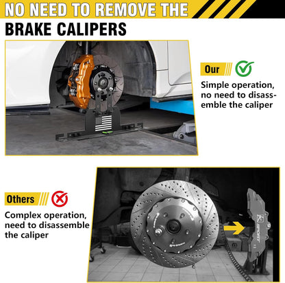 2026 Upgraded Wheel Alignment Tool, 2 PCS Toe Alignment Tool Plates Without Removing Calipers, Wheel Alignment Kit with 2 Measuring Tapes, Compatible with Most Cars and SUVs