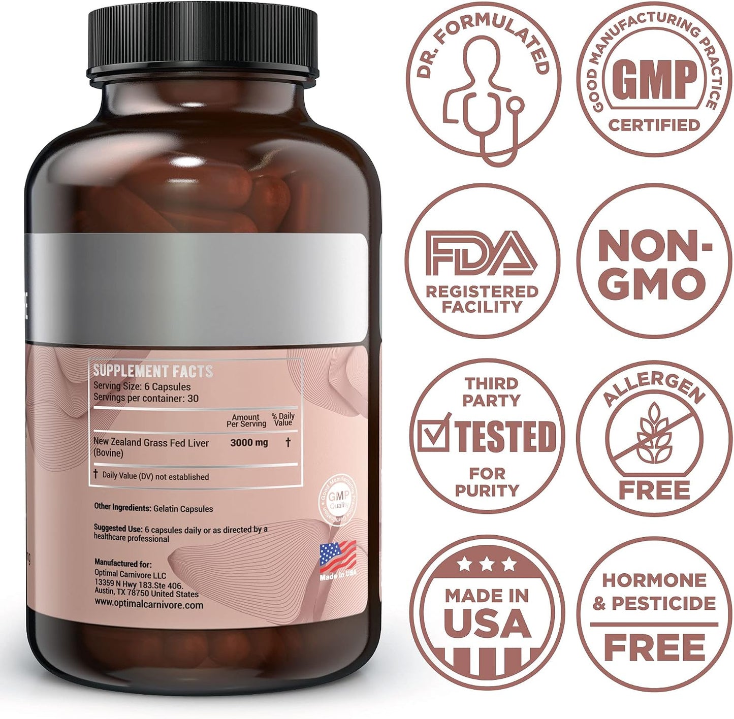 Beef Organ Supplement for Women | Supports Hormone Balance | Ovary, Uterus & Reproductive Nourishment + Liver, Kidney & Heart for Cycle Harmony, Mood Ease & Feminine Energy | 90 Day Supply