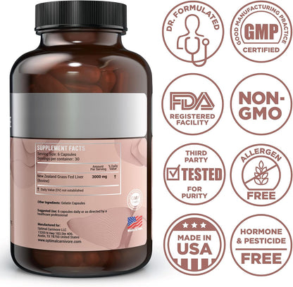 Beef Organ Supplement for Women | Supports Hormone Balance | Ovary, Uterus & Reproductive Nourishment + Liver, Kidney & Heart for Cycle Harmony, Mood Ease & Feminine Energy | 90 Day Supply