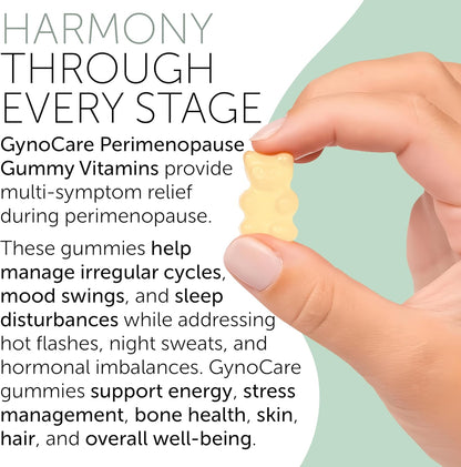 Perimenopause Supplements Women | Premenopausal Gummy Vitamins | Relief for Hormonal Balance & Mood Swings | Supports Menstrual Cycle Regulation | 60 Vegan Gummies