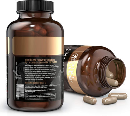 Beef Organ Supplement for Women | Supports Hormone Balance | Ovary, Uterus & Reproductive Nourishment + Liver, Kidney & Heart for Cycle Harmony, Mood Ease & Feminine Energy | 90 Day Supply