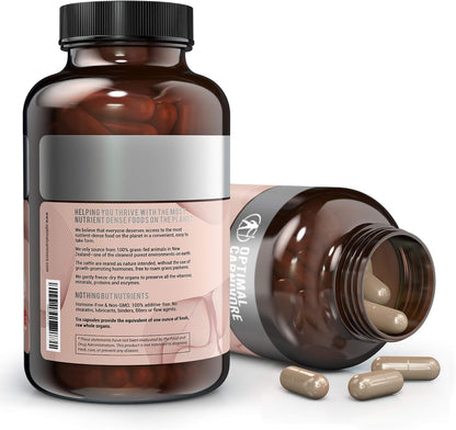 Beef Organ Supplement for Women | Supports Hormone Balance | Ovary, Uterus & Reproductive Nourishment + Liver, Kidney & Heart for Cycle Harmony, Mood Ease & Feminine Energy | 90 Day Supply