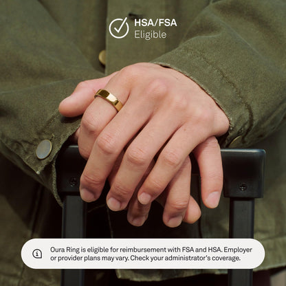 Oura Ring 5 - Silver - Size 8 - World’s Smallest Smart Ring - Sleep, Activity, Women’s Health, AI Advisor, 1 Week of Battery Life, Size Before You Buy, Android & iOS Compatible