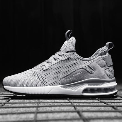 Womens Light Weight Running Sneakers Air Sole Breathable High Quality Sport Women Mesh Running Casual Slip On Flats Comfortable Walking Air Cushion Sneakers