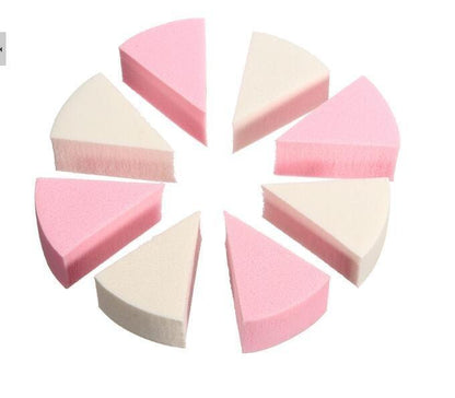 8pcs Makeup Sponge Triangle Shaped Colorful Soft Face Cleaning Cosmetic Puff Cleansing Wash Face Makeup for Cosmetic Cream Face Powder
