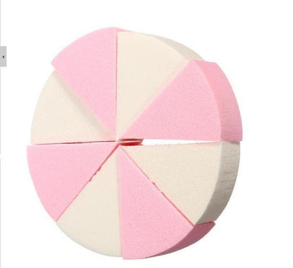 8pcs Makeup Sponge Triangle Shaped Colorful Soft Face Cleaning Cosmetic Puff Cleansing Wash Face Makeup for Cosmetic Cream Face Powder