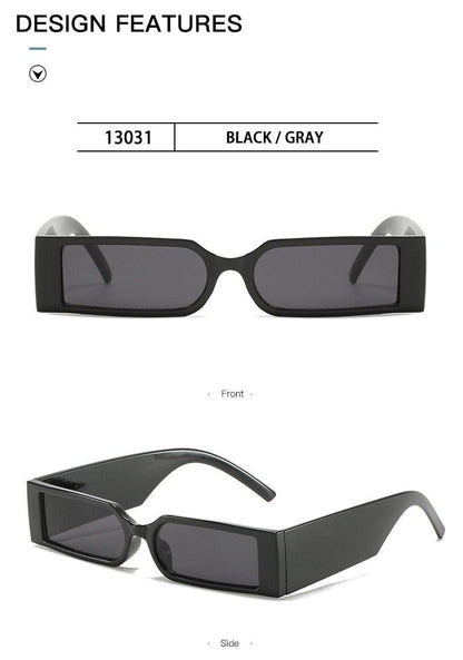 90’s Fashion Narrow Rectangular Vintage Style Sunglasses For Women & Men New Retro Style Sun Glasses For Women New Eyeglasses In Different Shades Eyewear