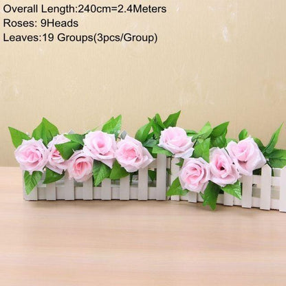 90cm Artificial Green Hanging Ivy Leaves Radish Seaweed Grape Fake Flowers Vine Home Garden Wall Party Decoration Fake Hanging Fake Ivy Vine for Wall House Room Indoor Outdoor Decoration