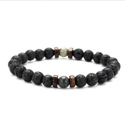 Epic Legendary Volcanic Stone Bracelet For Men And Women Lava Stone Stretch Yoga Bead Bracelet