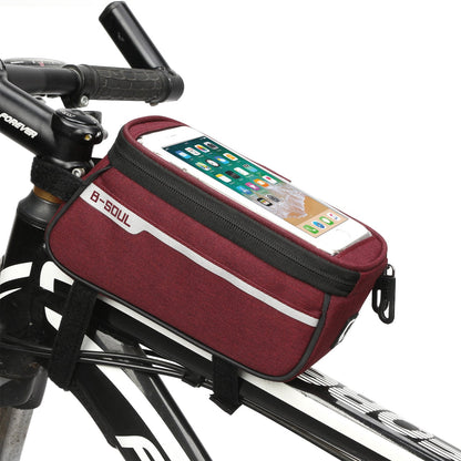 Bike Bag Bicycle Bag Phone Case For Bicycle Cycling Mobile Bike Accessories Head Tube Cell Mobile Phone Bag Case Waterproof Bike Handlebar Bag Bicycle Phone Mount Bicycle Phone Mount Holder Pouch Bag Cycling Frame
