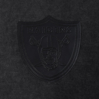 Pro Standard Raiders All-Over Logo Tee - Washed Black