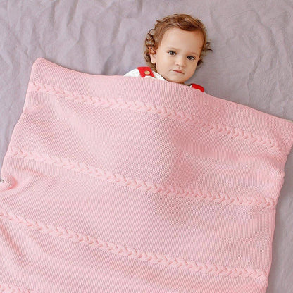 Newborn Infant Baby Knit Sleep Bag Stroller Envelope Blanket Winter Warm Swaddle Wrap Sleeping Bag For Babies