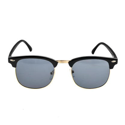 Polarized Semi-Rimless Unisex Man and Woman  Classic Vintage Retro Sunglasses With U400 Protection Oculos De Sol Gafas