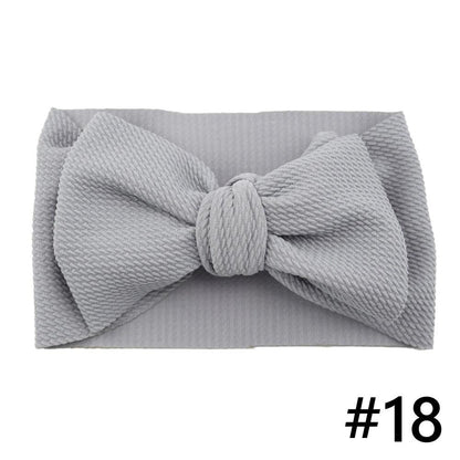 Baby Girls Headband Big Bow Hair Band Kids Adjustable Head Wrap Turban Infant Hair Accessories