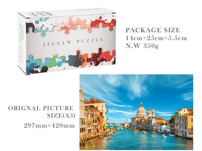New Modern Stevvex Puzzles 1000 pieces Assembling picture Landscape puzzles toys for Adults Children Kids Educational Games Toys With Cities and Natures