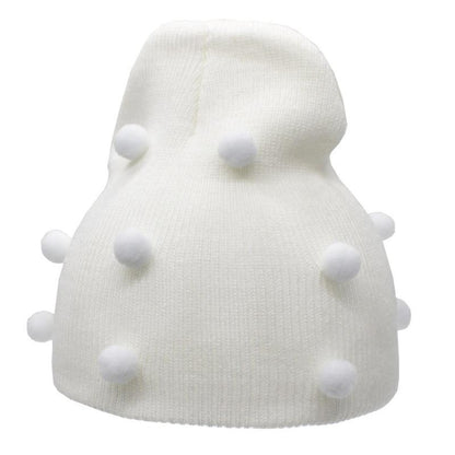 Baby Winter Autumn Warm Knit Hat For Girls Boys Solid Color For Baby and Kids