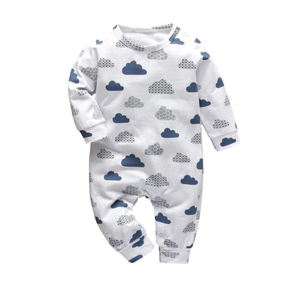 Newborn Baby Rompers Pajama Cotton Cute Letter I Love Daddy and Mummy Long Sleeve rompers Clothes For Baby Kids