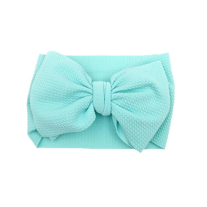 Baby Girls Headband Toddler Big Bow Hairband Cute Solid Stretch Turban For Baby Girls