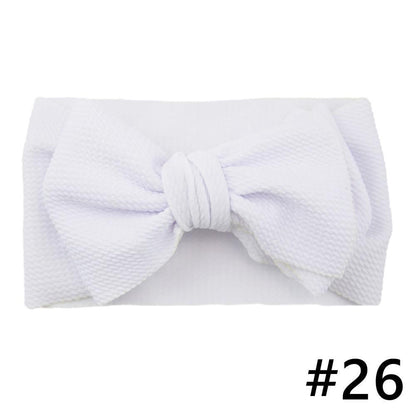 Baby Girls Headband Big Bow Hair Band Kids Adjustable Head Wrap Turban Infant Hair Accessories