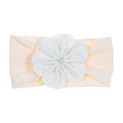 Cute 1PCS Baby Girls Lotus Flower Nylon Headband Knot Elastic Newborn Toddler Headwraps Kids Hair Accessories Gifts