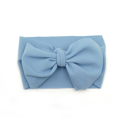 Baby Girls Headband Toddler Big Bow Hairband Cute Solid Stretch Turban For Baby Girls