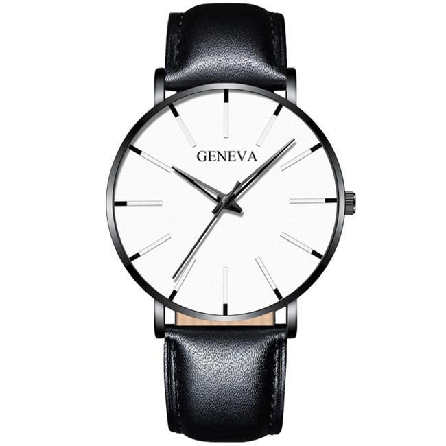 Minimalist Men's Fashion Ultra Thin Watch Simple Men Business Stainless Steel Mesh Belt Quartz Watch Relogio Masculino