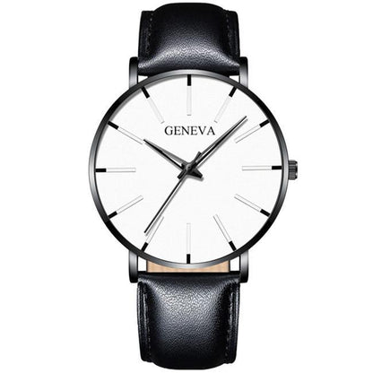 Minimalist Men's Fashion Ultra Thin Watch Simple Men Business Stainless Steel Mesh Belt Quartz Watch Relogio Masculino