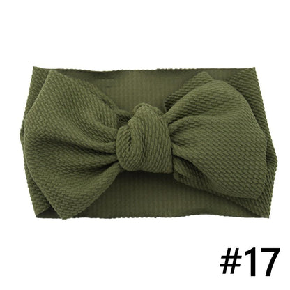 Baby Girls Headband Big Bow Hair Band Kids Adjustable Head Wrap Turban Infant Hair Accessories