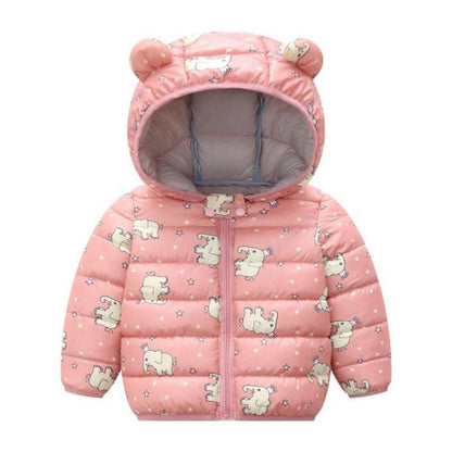 Infant Baby Hooded Warm Jackets For Baby Girls  and Baby Boys For WInter In Modern New Luxury Shiny Design
