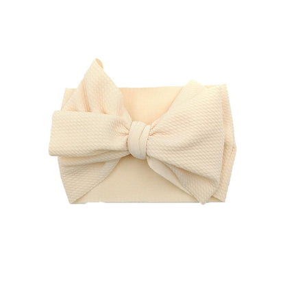 Baby Girls Headband Toddler Big Bow Hairband Cute Solid Stretch Turban For Baby Girls