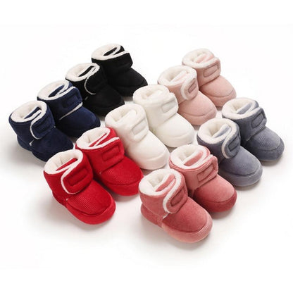 Newborn First Walkers Unisex Cozy Bootie Winter Warm Infant Toddler Crib Soft Autumn Shoes