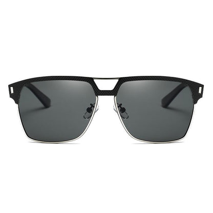Luxury  High Quality Polarized Sunglasses Metal Frame Sunglasses For Men In Business Retro Modern Style With UV400 Protection