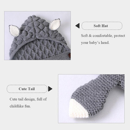 Stevvex Knitted Newborn Baby Blanket Baby Sleeping Bags Stroller Bedding Warm Swaddle Wrap