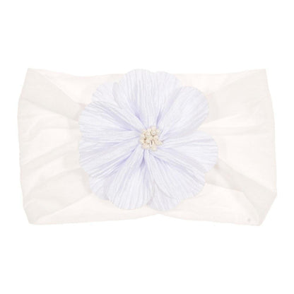Cute 1PCS Baby Girls Lotus Flower Nylon Headband Knot Elastic Newborn Toddler Headwraps Kids Hair Accessories Gifts