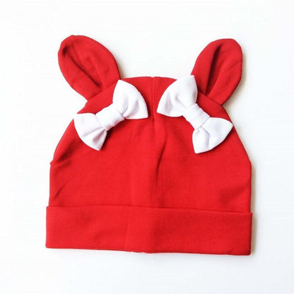 Baby Girl Hat Rabbit Ear Hat For Girls Cotton Bow Knot Children's Cap Toddler Kids Hats Cartoon Hats