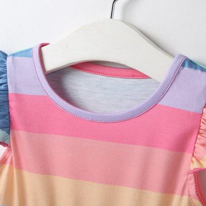 Princess Clothing for Kids Rainbow Baby Dresses Cotton Party Girl Dress For Girls For all Occasions