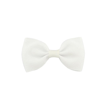 Colorful Mini Bow Tie Hair Clip Small Sweet Solid Ribbon Bow Safety Hair Clips Hairpins Baby Girl Hair Accessories