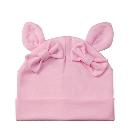 Baby Girl Hat Rabbit Ear Hat For Girls Cotton Bow Knot Children's Cap Toddler Kids Hats Cartoon Hats