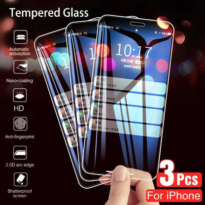 3PCS full cover tempered glass for iPhone se 2020 screen protector for iPhone se 2020 se2020 es glass protective film Anti-Fingerprint No Dazzling 9H Hardness HD Tempered Glass Shield Film for iPhone